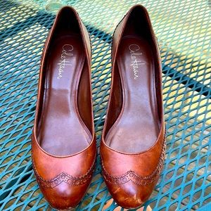 Cole Haan size 7 brown brogues with Nike Air